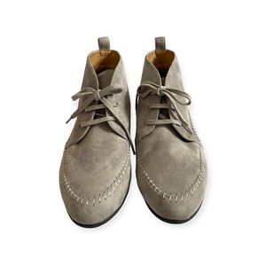 Comfortview | The Elsa Bootie Faux Suede Lace Up Ankle Boot Gray Womens 12